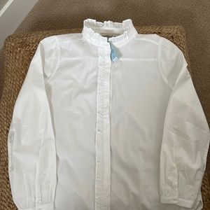 New Loft white with ruffle